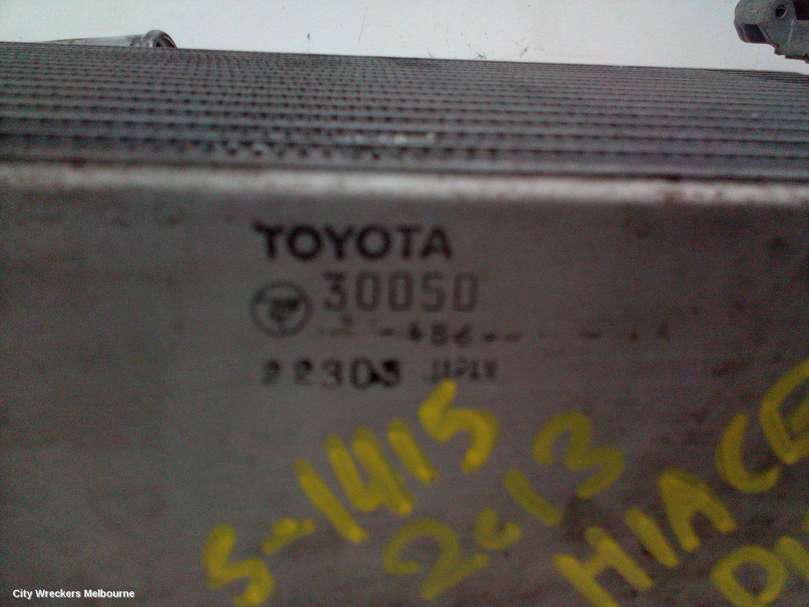 TOYOTA HIACE 2013 Intercooler