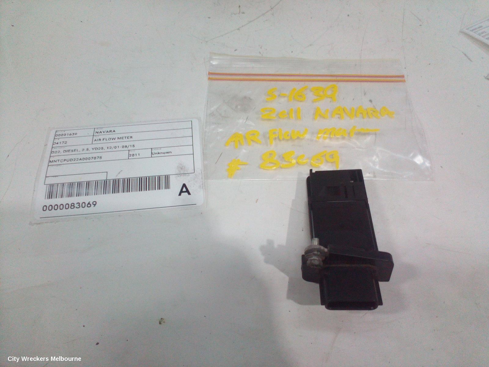 NISSAN NAVARA 2011 Air Flow Meter