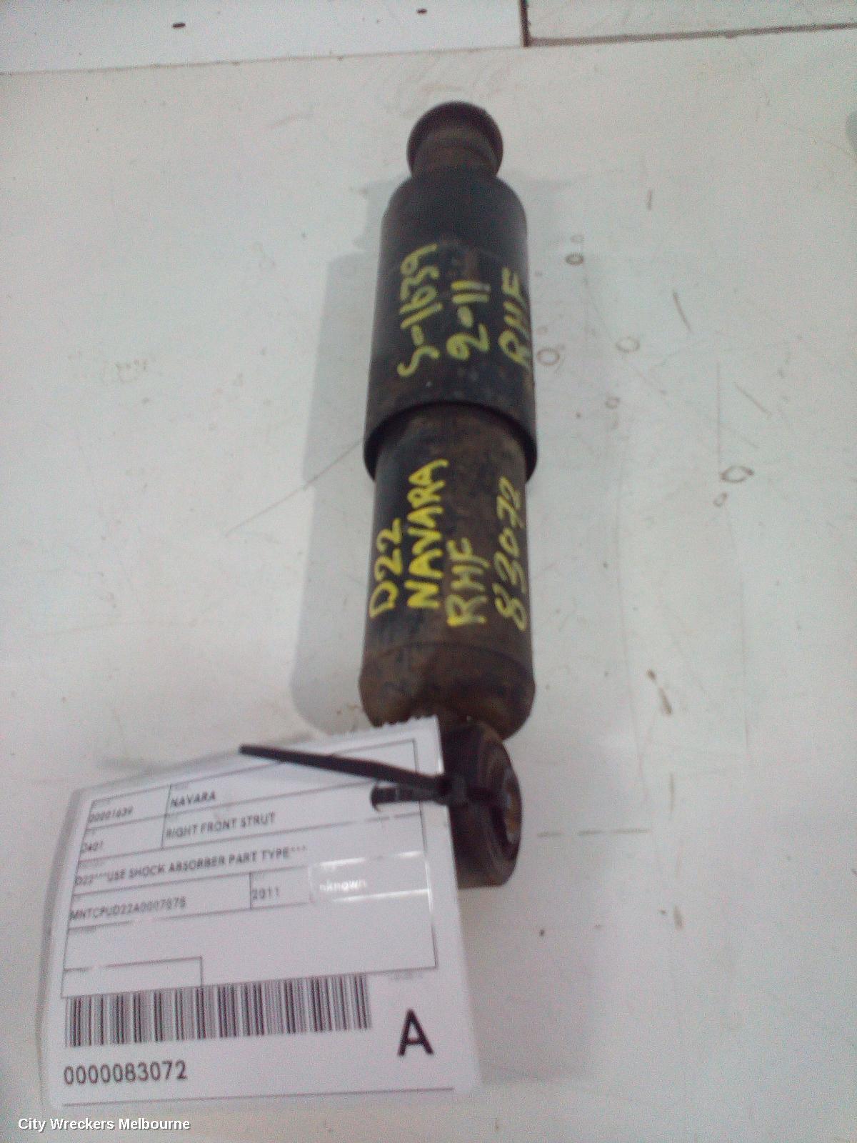 NISSAN NAVARA 2011 Right Front Strut
