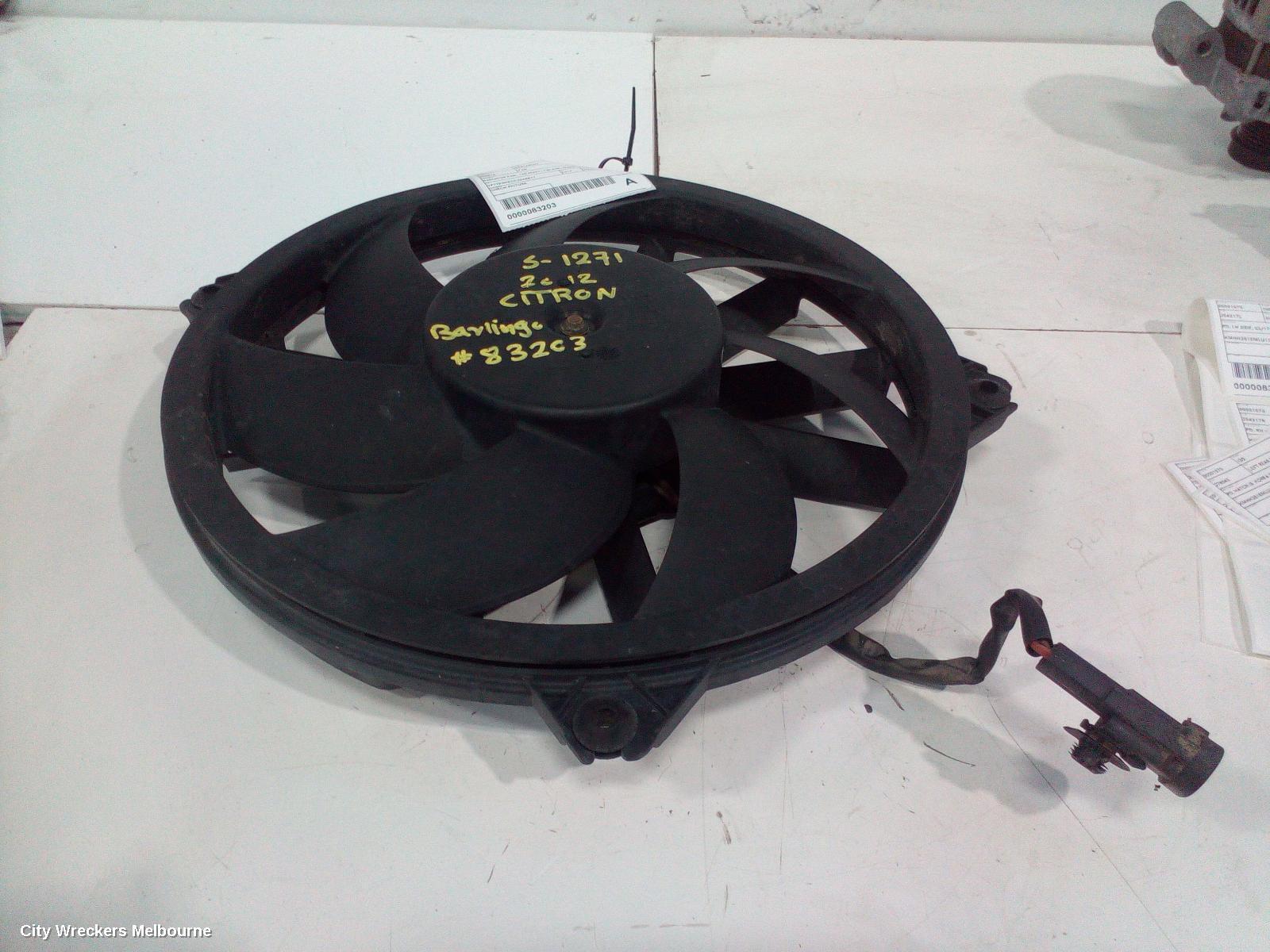 CITROEN BERLINGO 2012 Fan
