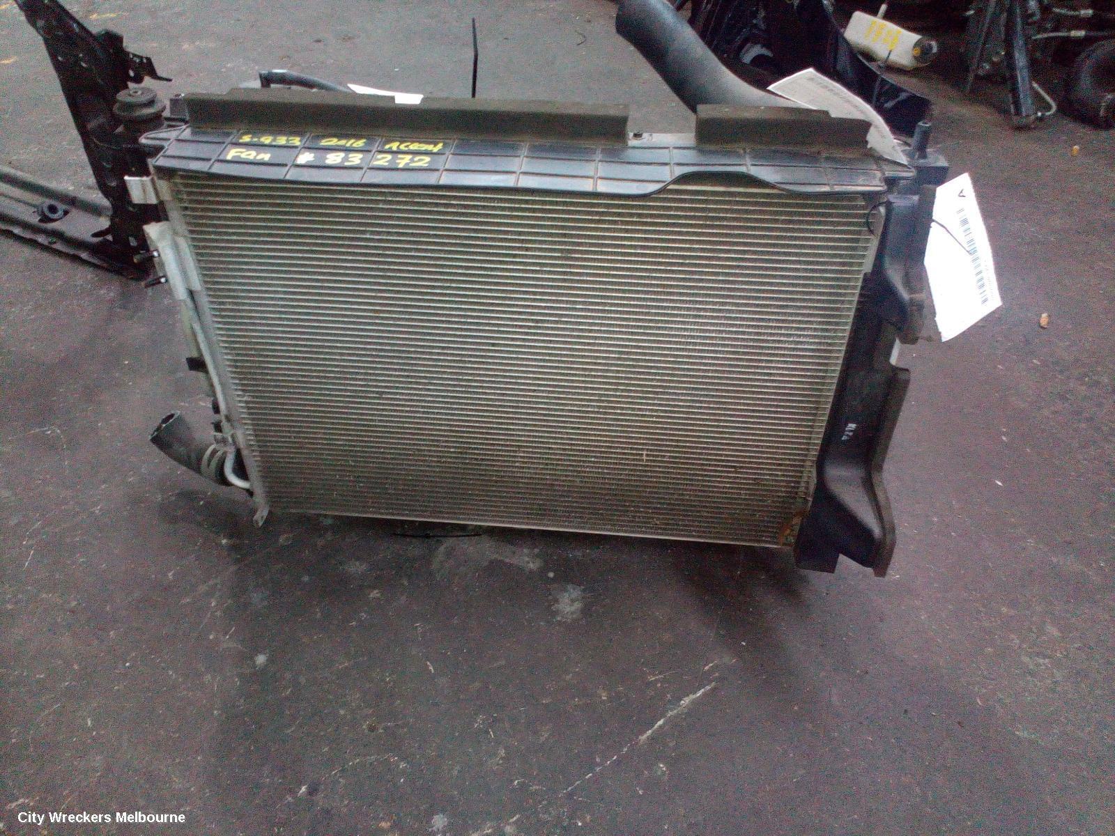 HYUNDAI ACCENT 2016 A/C Condenser