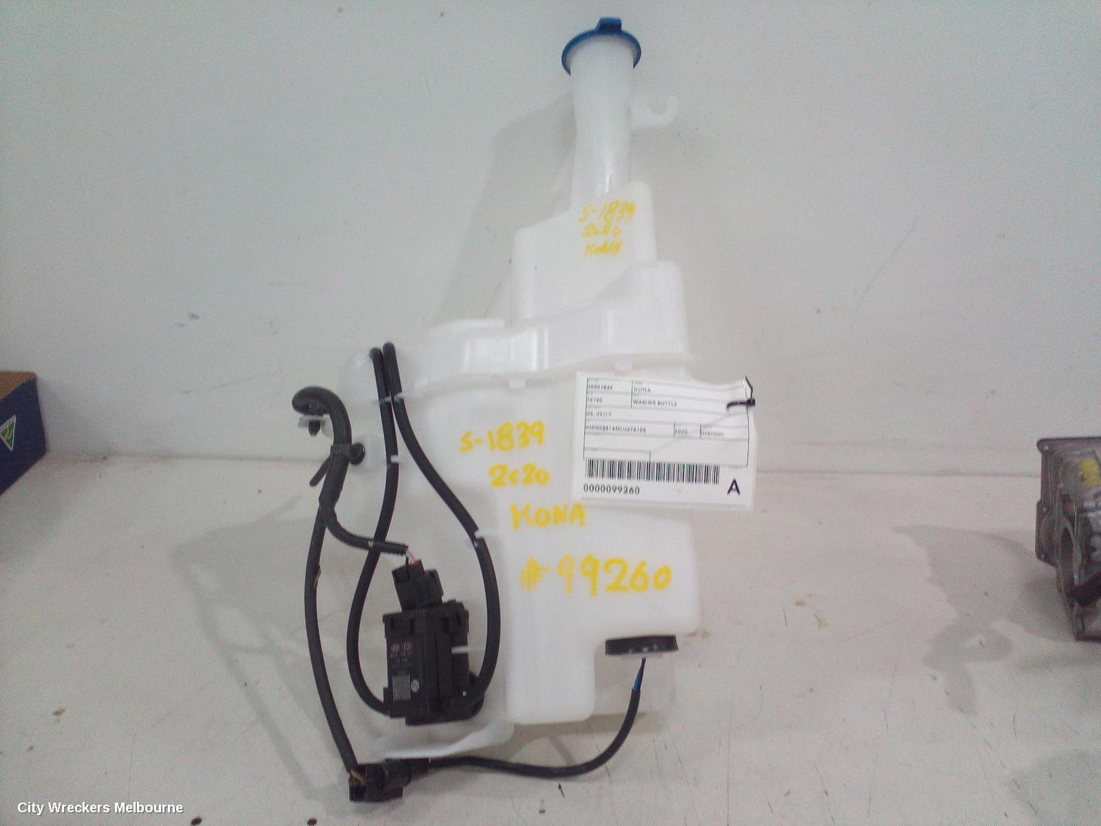 HYUNDAI KONA 2020 Washer Bottle