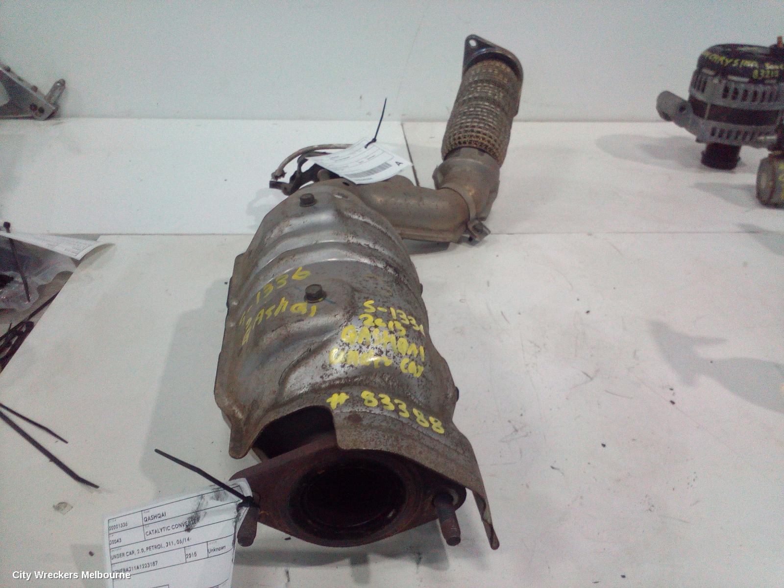 NISSAN QASHQAI 2015 Catalytic Converter