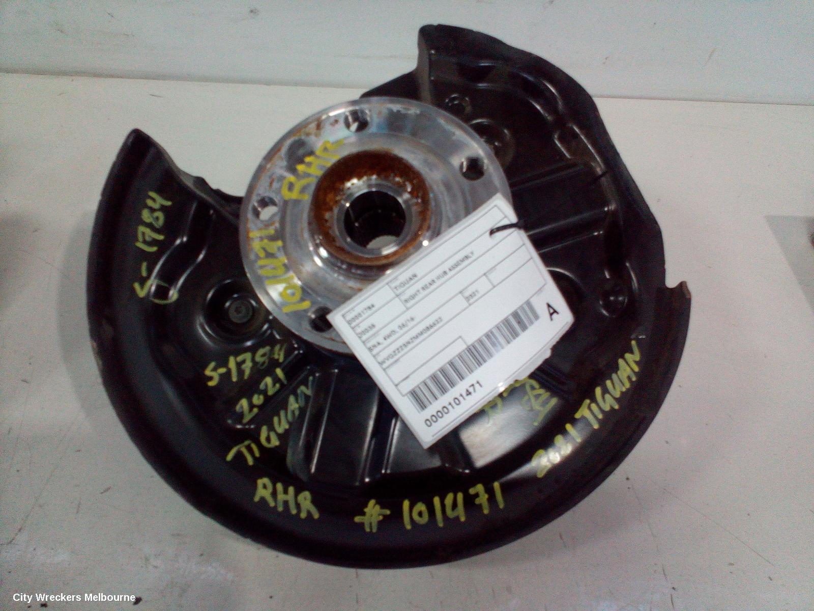 VOLKSWAGEN TIGUAN 2021 Right Rear Hub Assembly