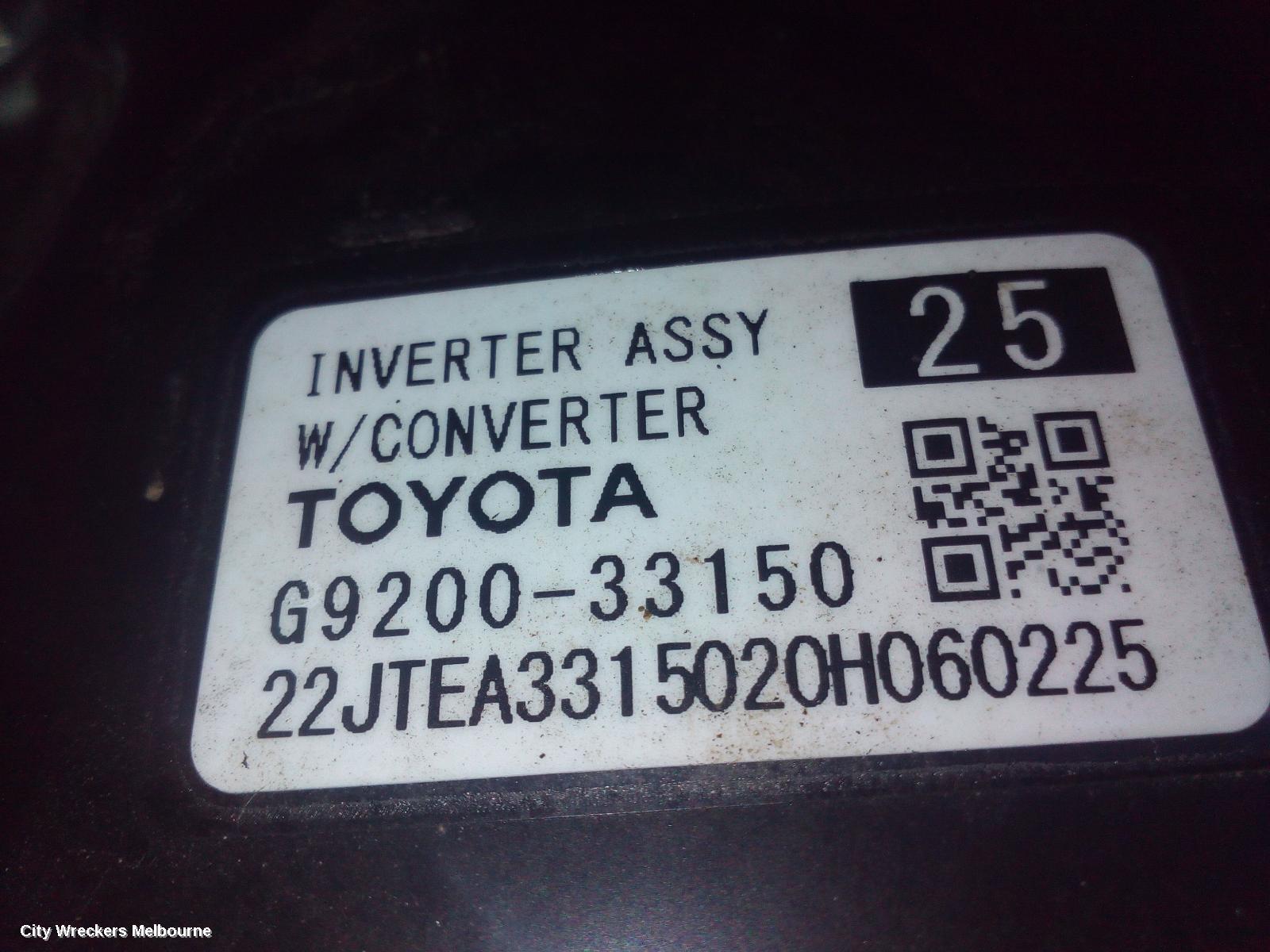 TOYOTA CAMRY 2020 Inverter