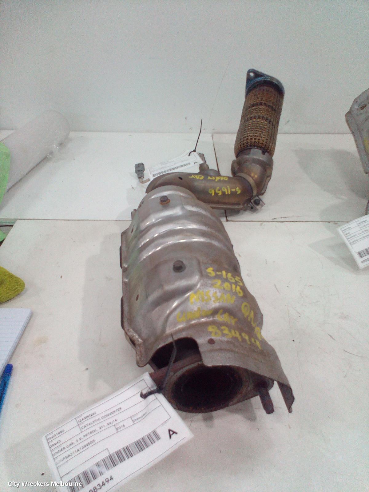 NISSAN QASHQAI 2015 Catalytic Converter