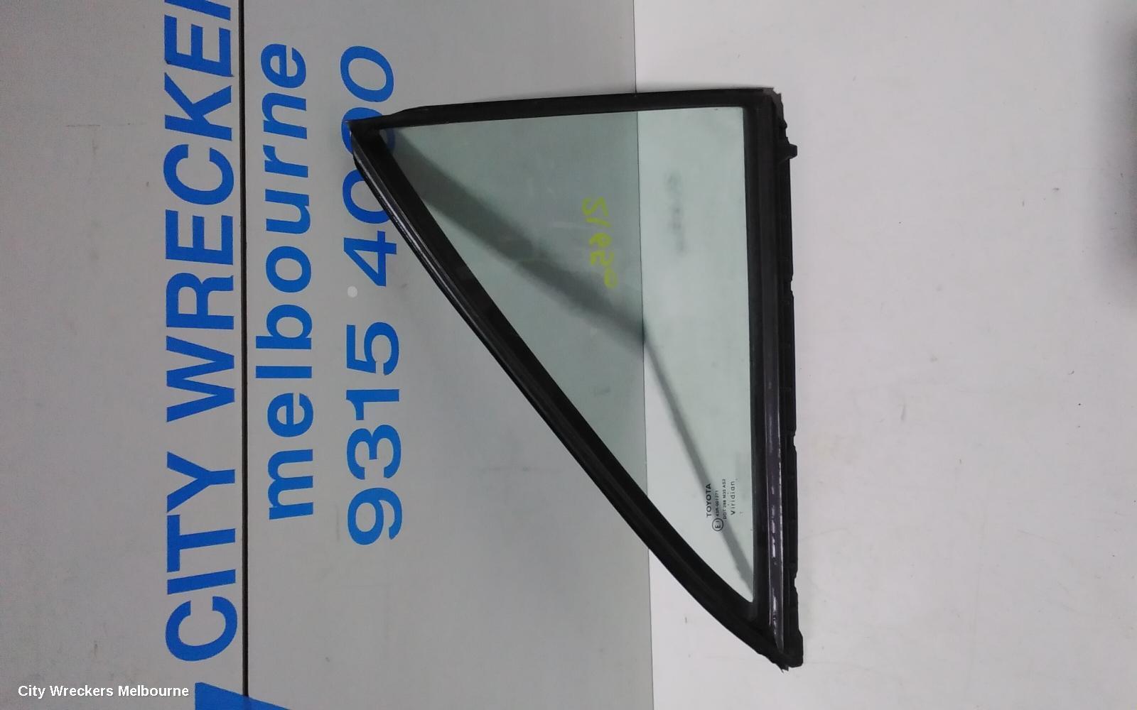 TOYOTA AURION 2009 Right Rear 1/4 Door Glass