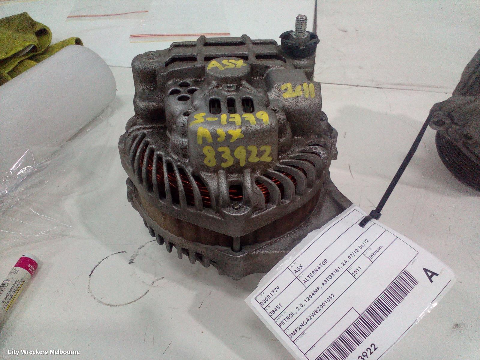 MITSUBISHI ASX 2011 Alternator