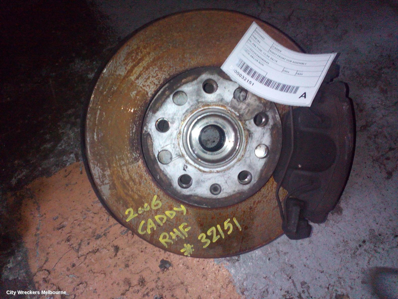 VOLKSWAGEN CADDY 2006 Right Front Hub Assembly