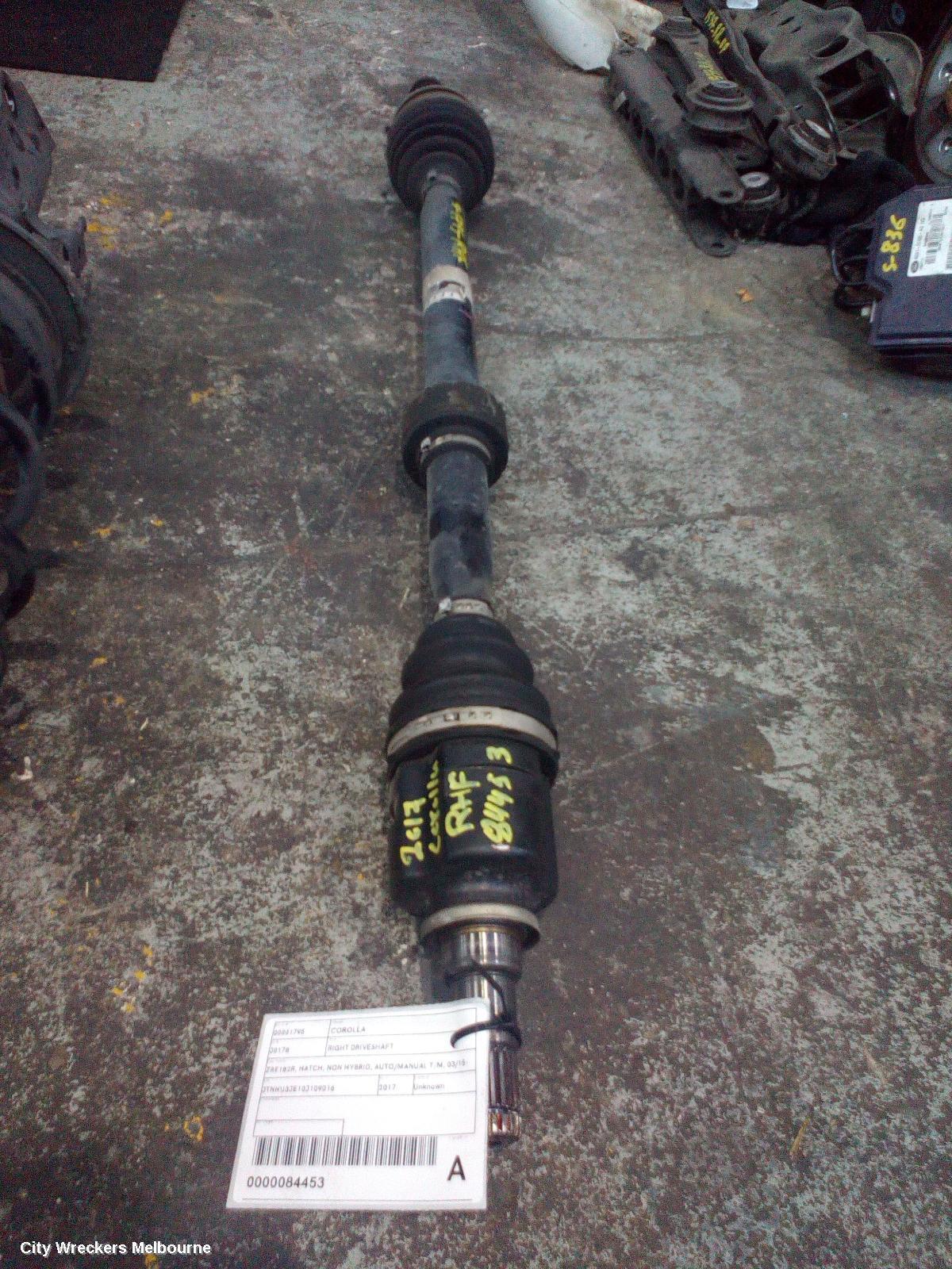TOYOTA COROLLA 2017 Right Driveshaft