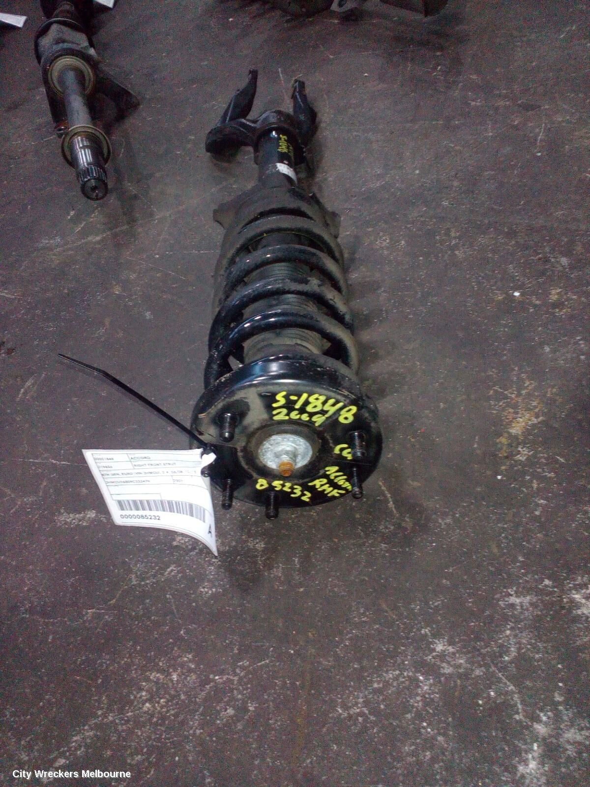 HONDA ACCORD 2009 Right Front Strut