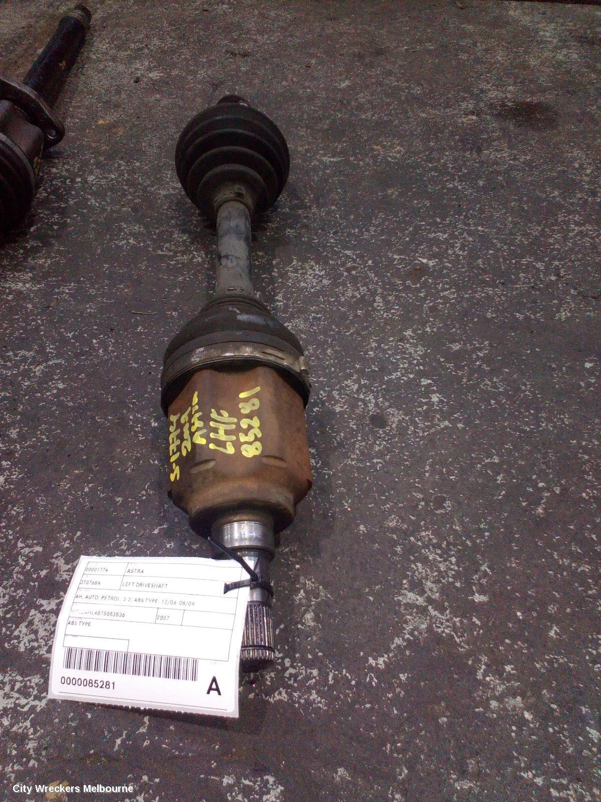 HOLDEN ASTRA 2007 Left Driveshaft