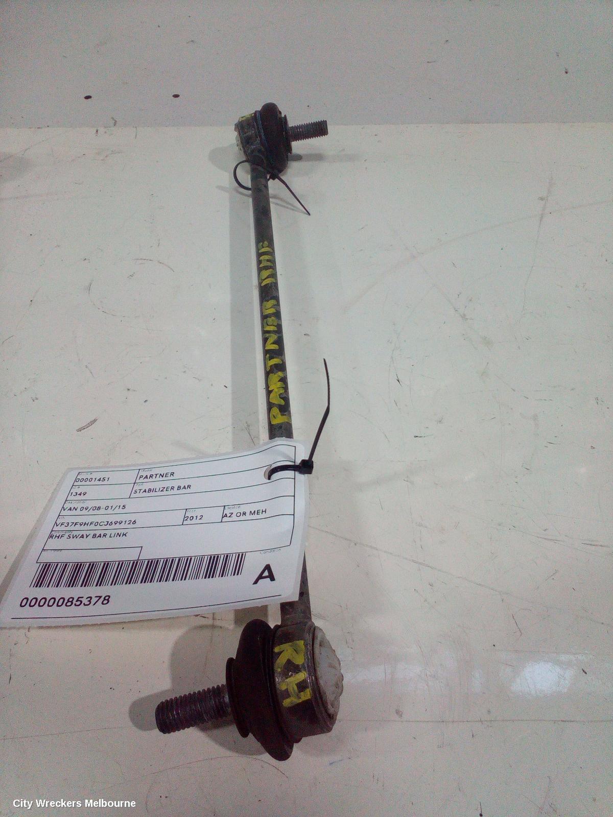 PEUGEOT PARTNER 2012 Stabiliser Bar