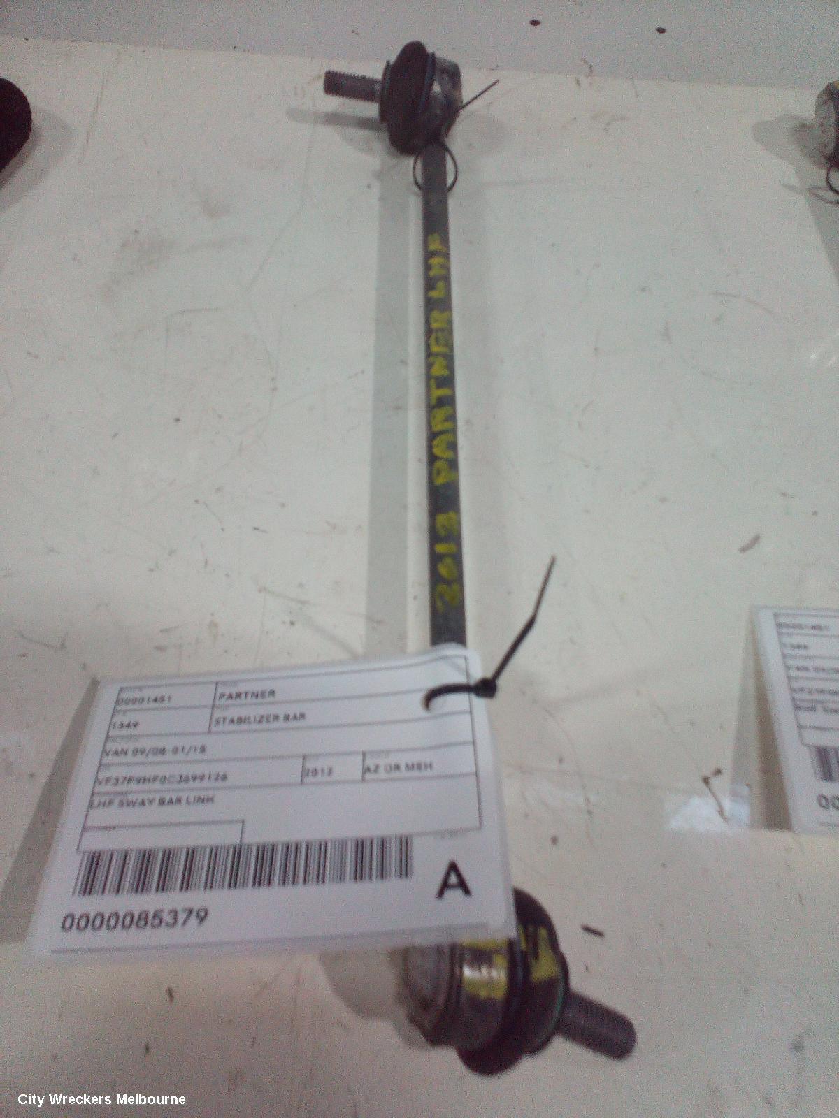 PEUGEOT PARTNER 2012 Stabiliser Bar