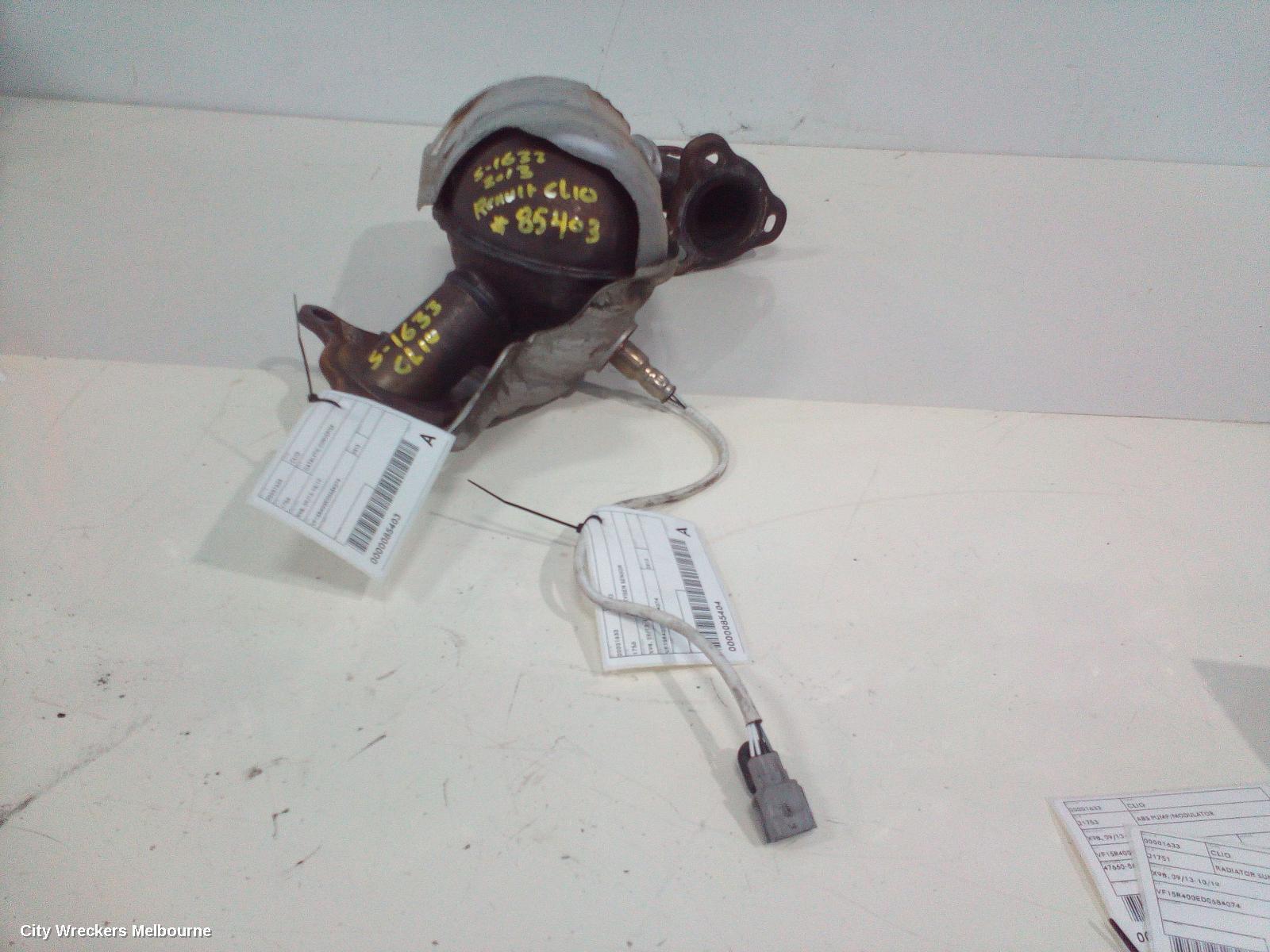 RENAULT CLIO 2013 Catalytic Converter