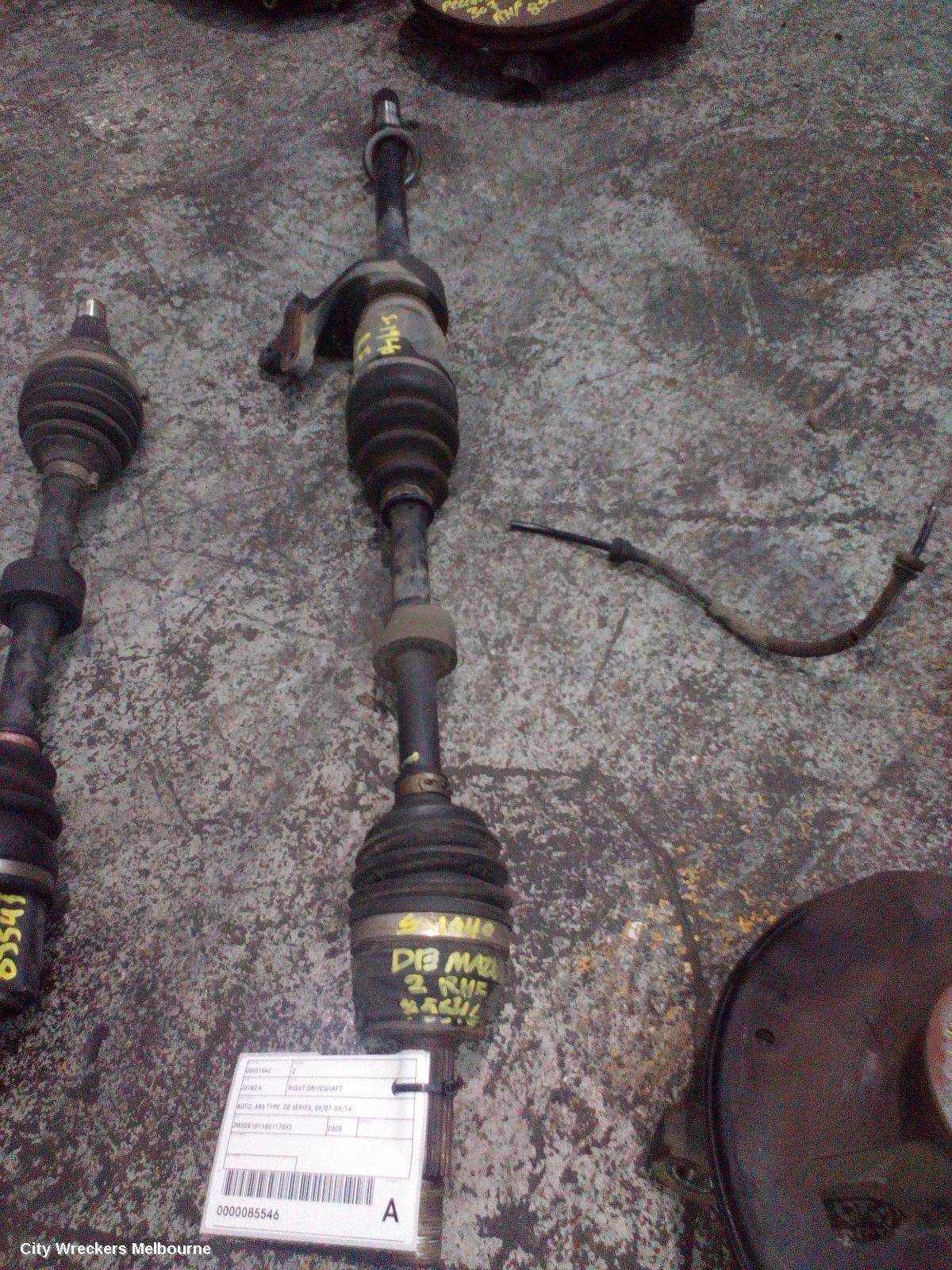 MAZDA 2 2008 Right Driveshaft