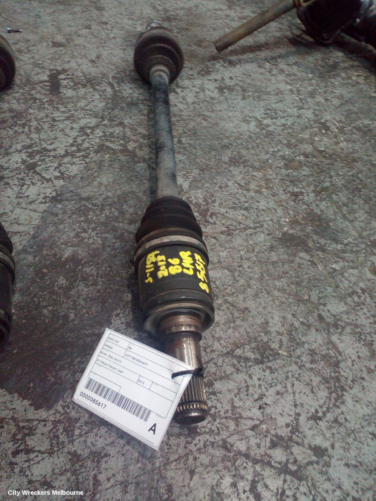 TOYOTA 86 2013 Left Driveshaft