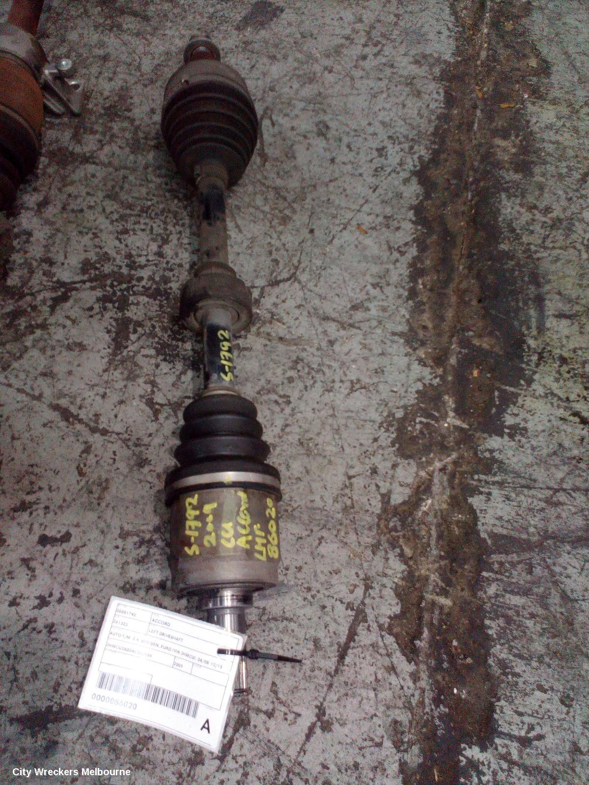 HONDA ACCORD 2009 Left Driveshaft