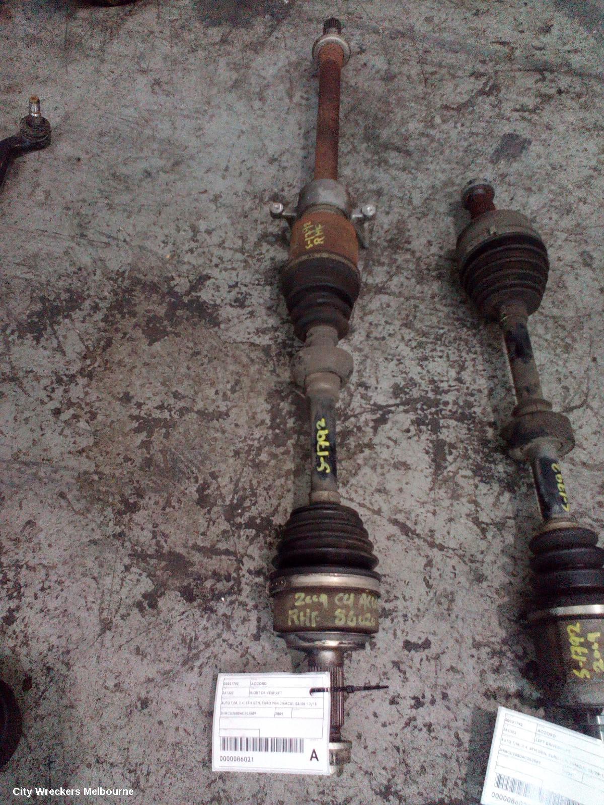 HONDA ACCORD 2009 Right Driveshaft