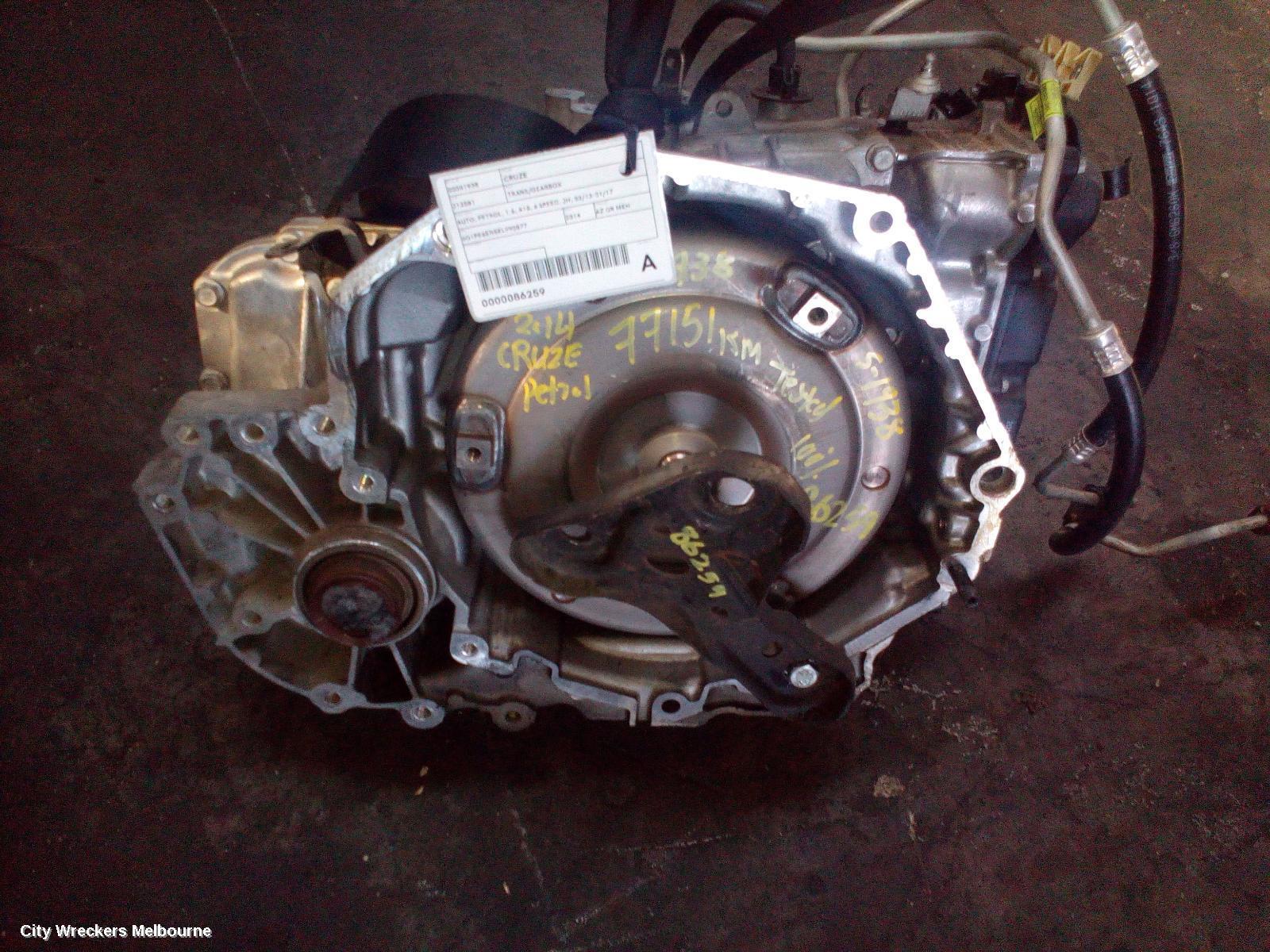 HOLDEN CRUZE 2014 Trans/Gearbox