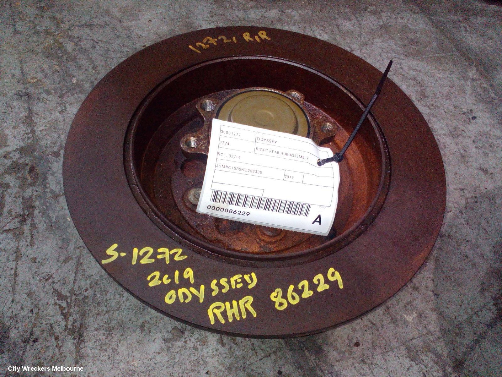 HONDA ODYSSEY 2019 Right Rear Hub Assembly
