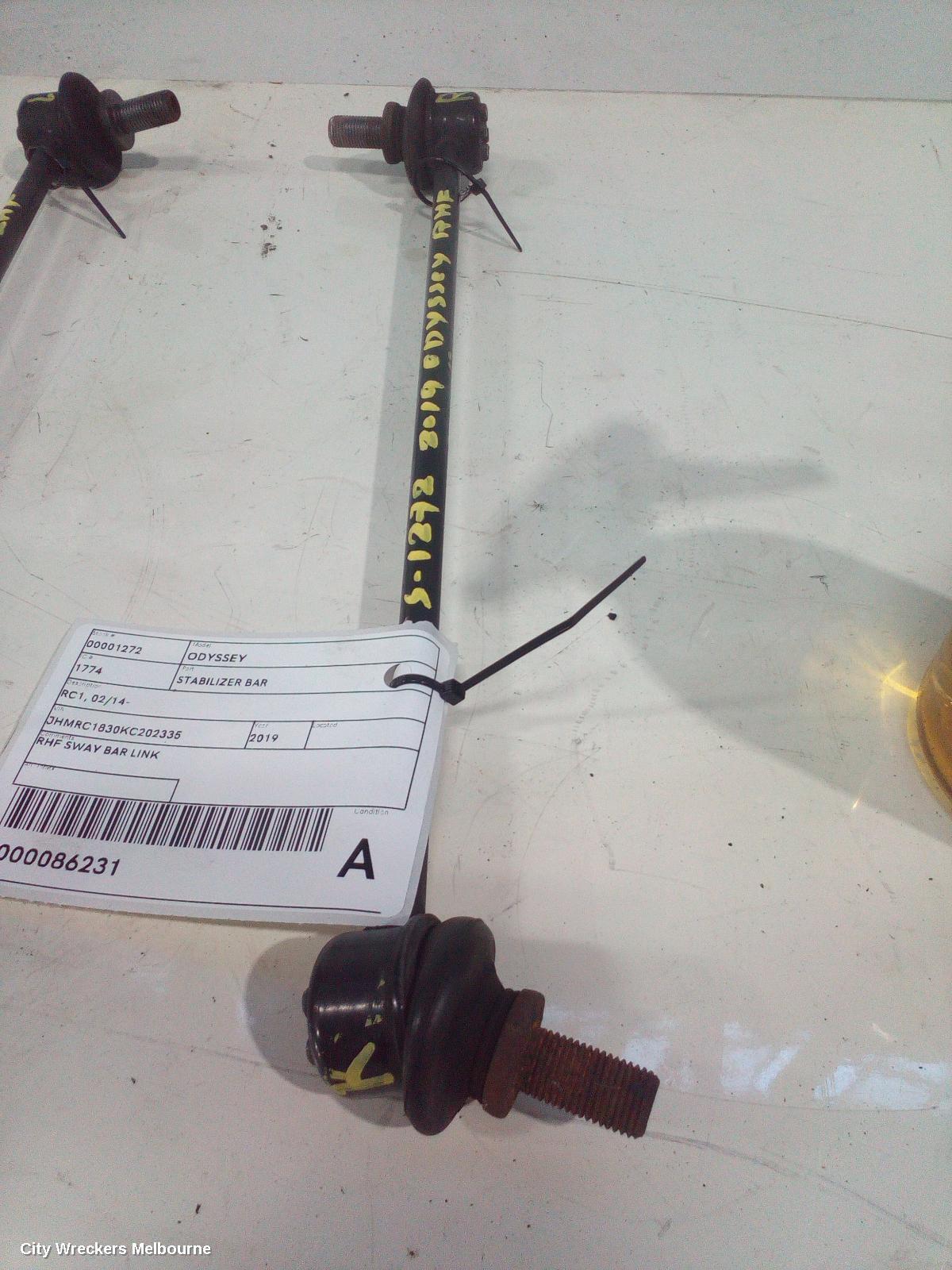 HONDA ODYSSEY 2019 Stabiliser Bar