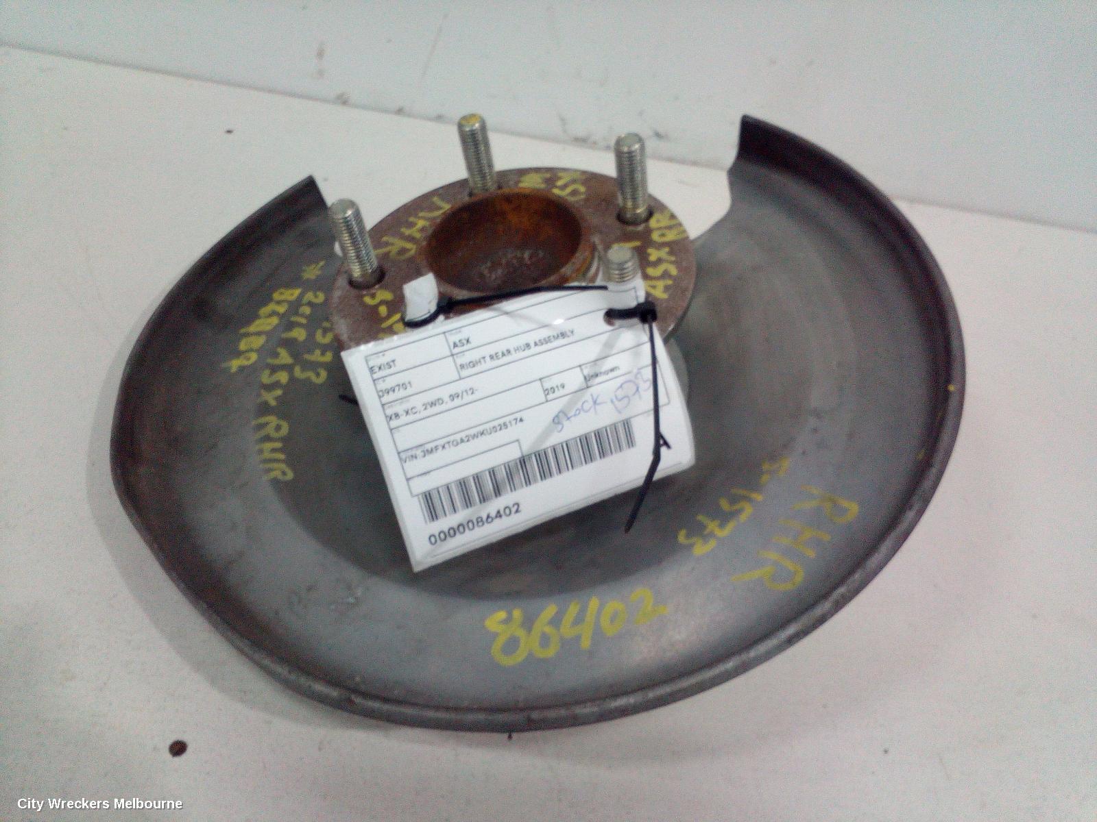 MITSUBISHI ASX 2019 Right Rear Hub Assembly