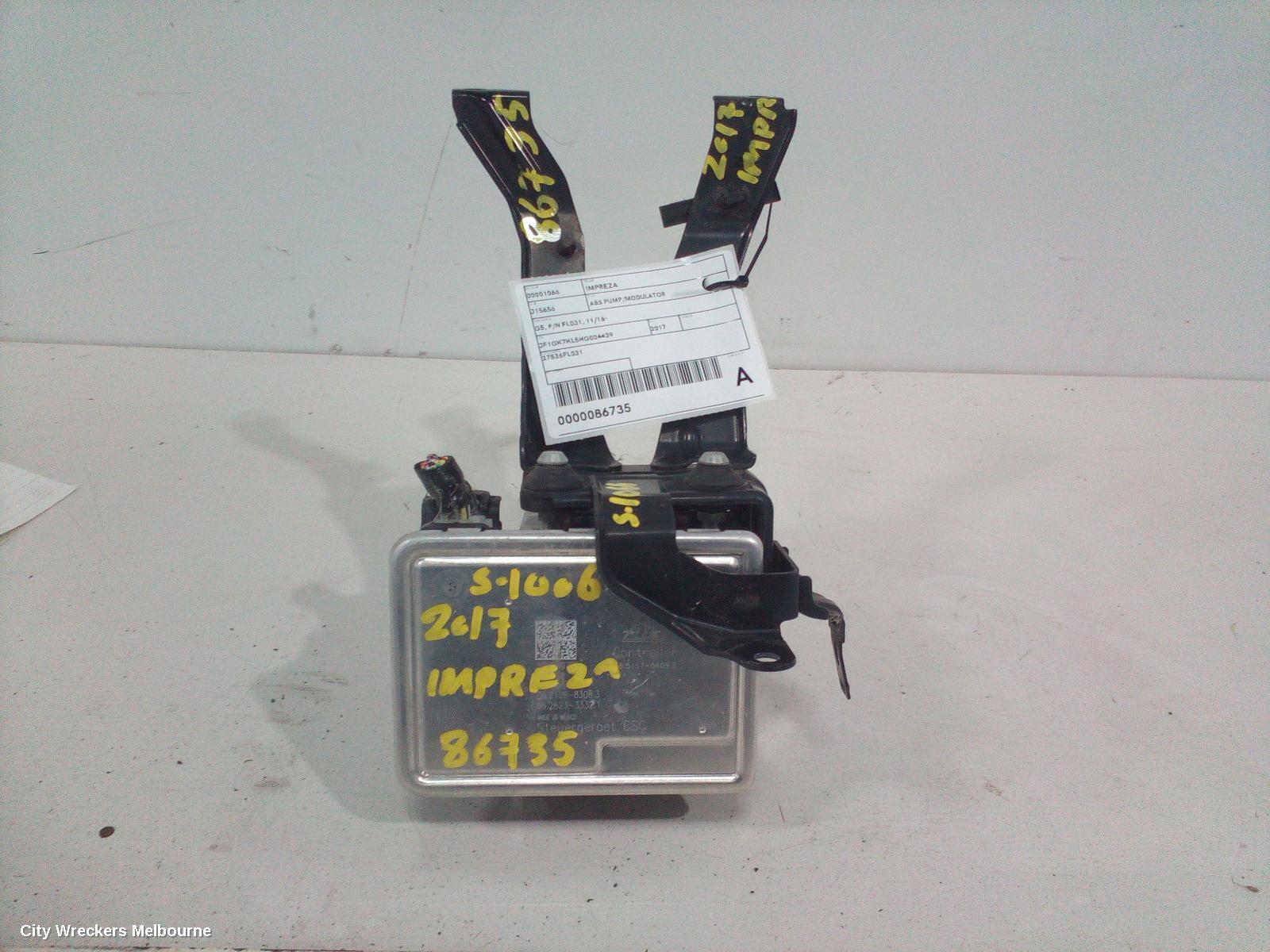 SUBARU IMPREZA 2017 Abs Pump/Modulator