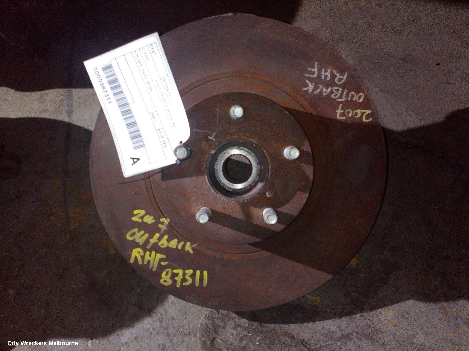 SUBARU OUTBACK 2007 Right Front Hub Assembly