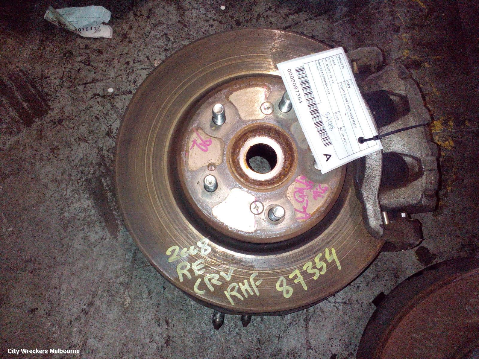 HONDA CRV 2008 Right Front Hub Assembly