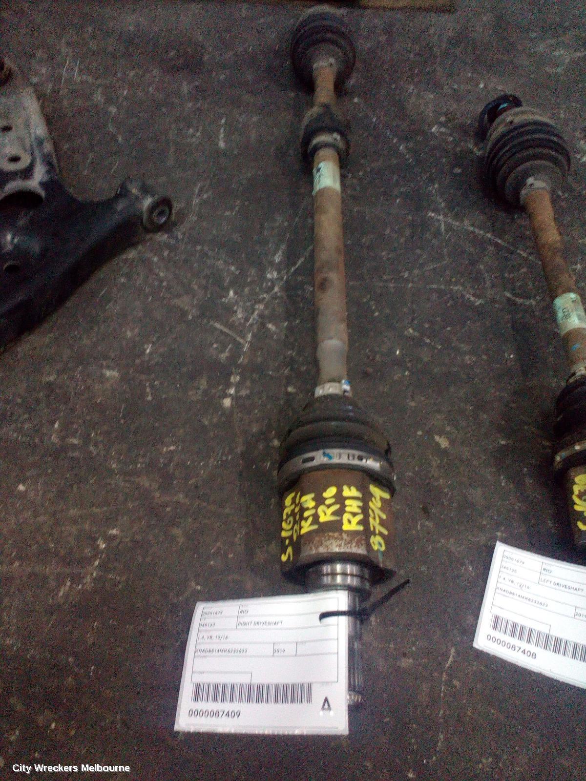 KIA RIO 2019 Right Driveshaft