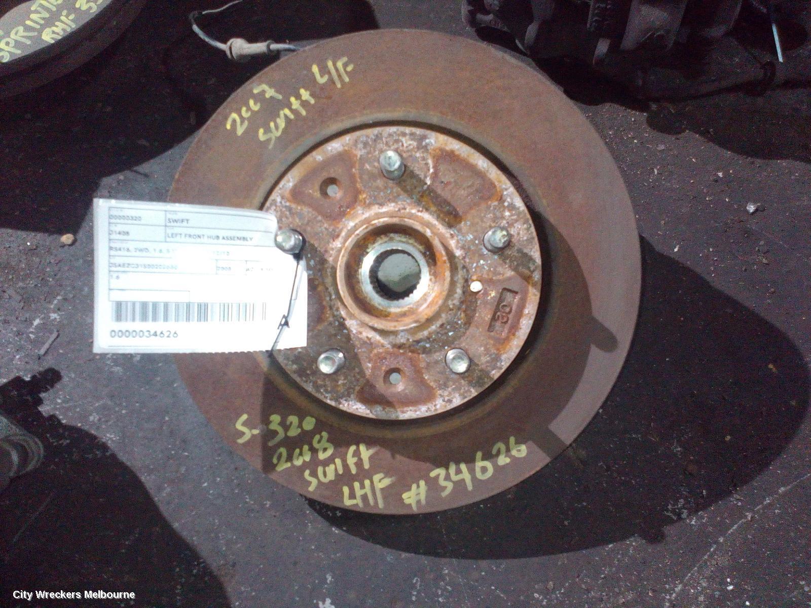 SUZUKI SWIFT 2008 Left Front Hub Assembly