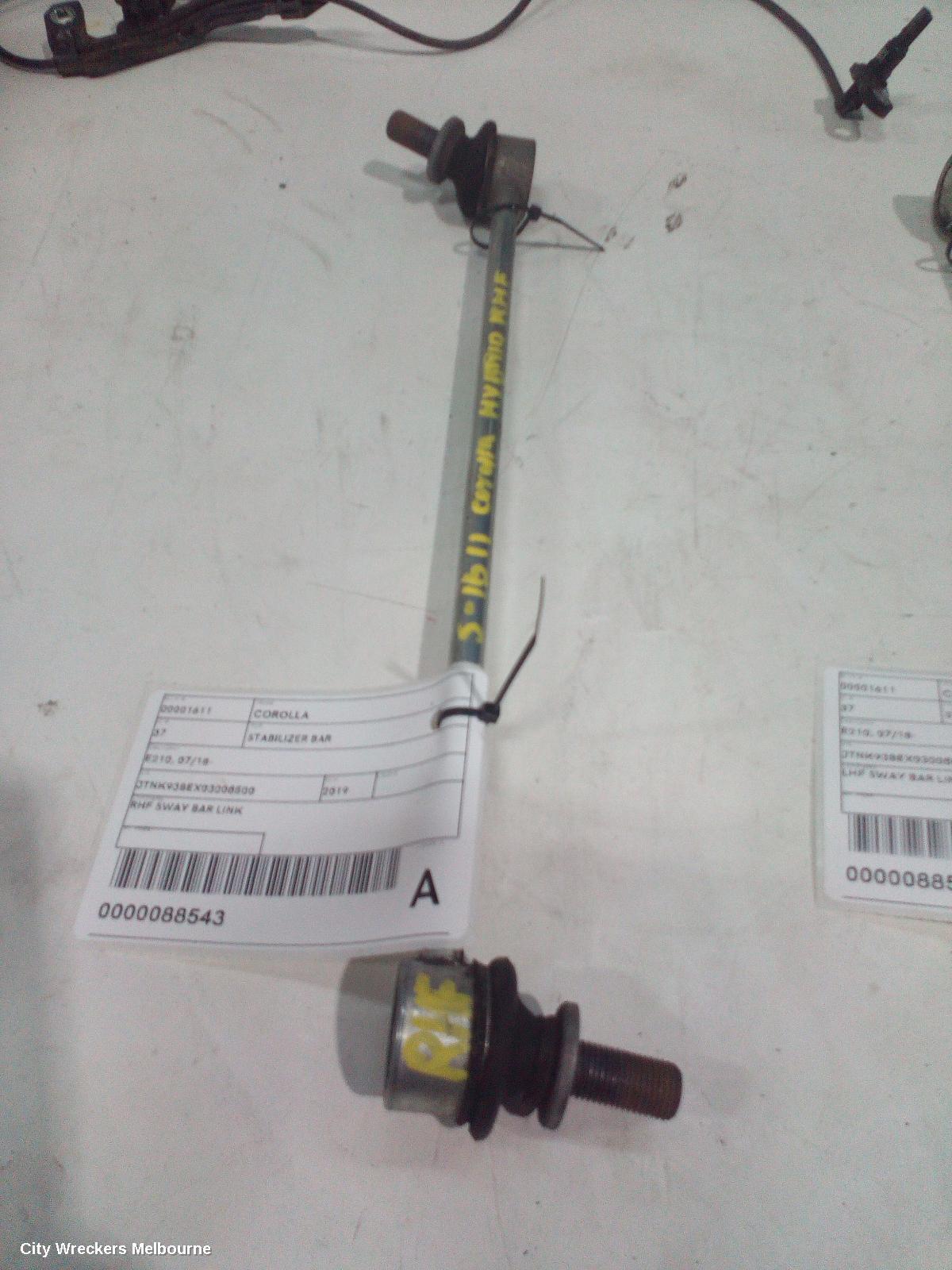 TOYOTA COROLLA 2019 Stabiliser Bar