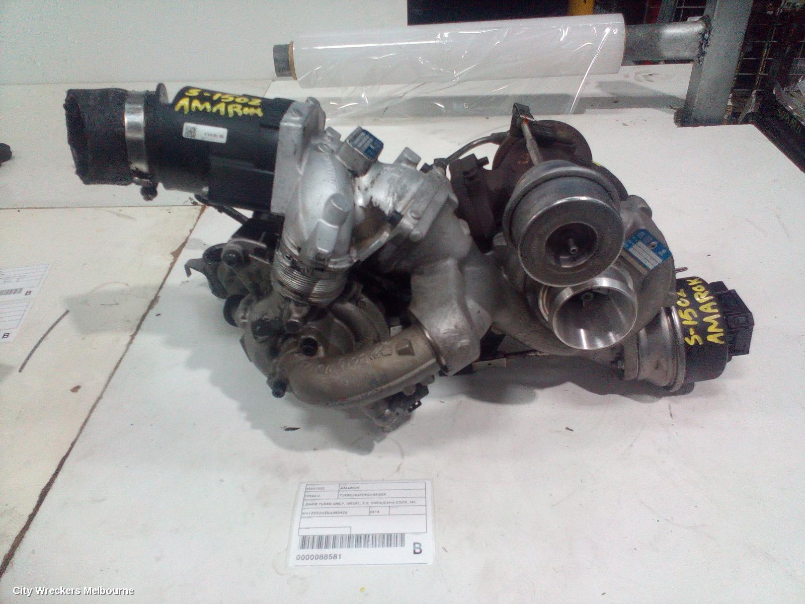 VOLKSWAGEN AMAROK 2014 Turbo Supercharger