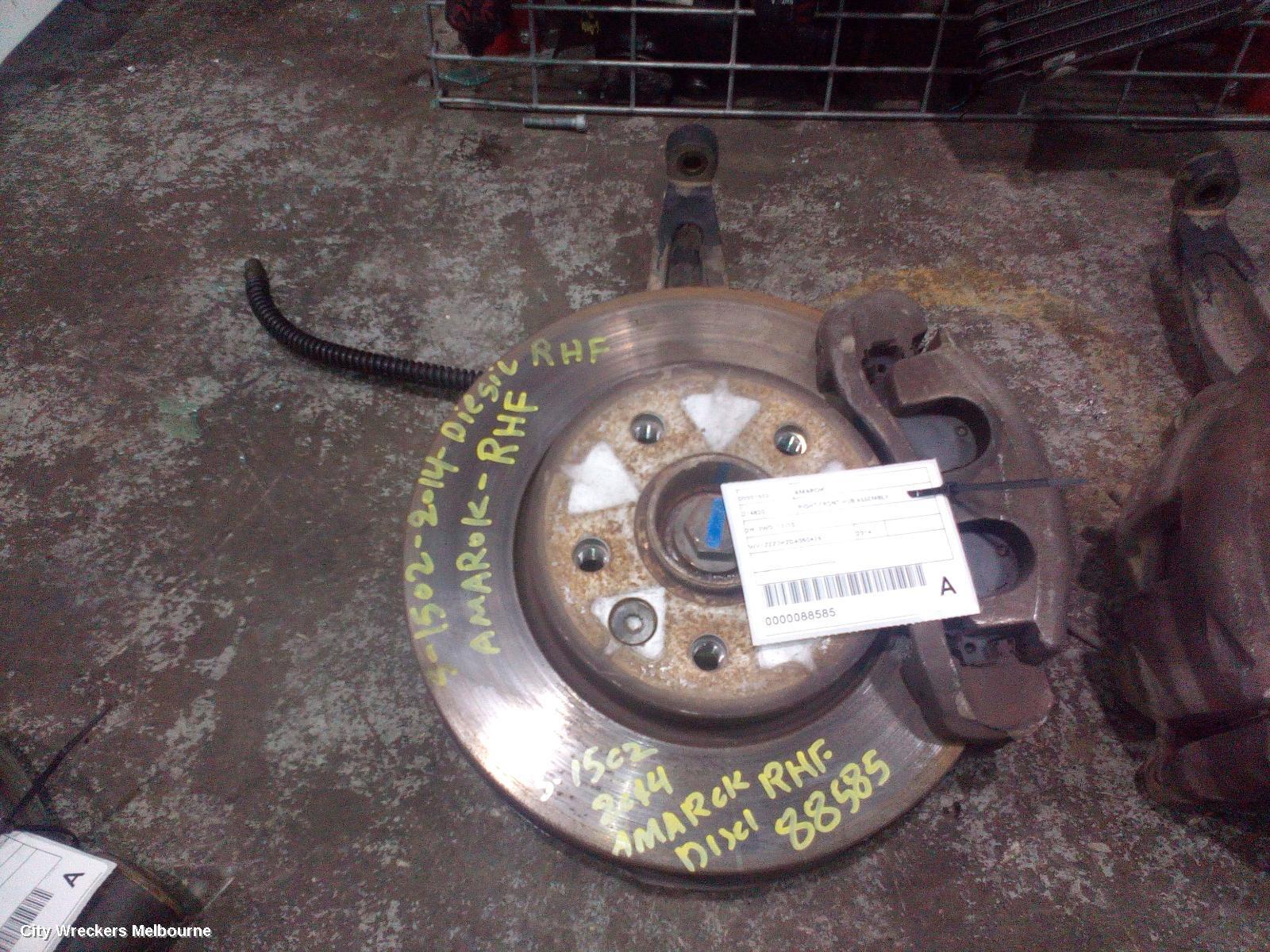 VOLKSWAGEN AMAROK 2014 Right Front Hub Assembly