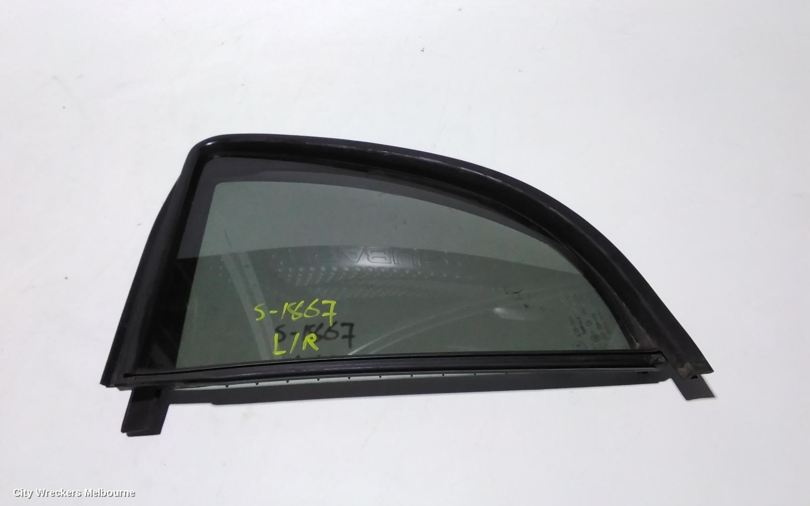 SUZUKI SWIFT 2012 Left Rear 1/4 Door Glass