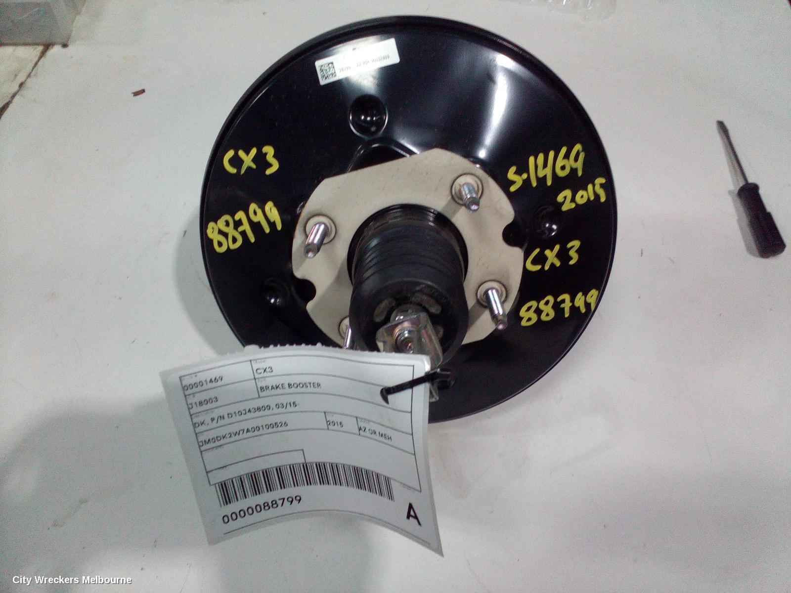 MAZDA CX3 2015 Brake Booster