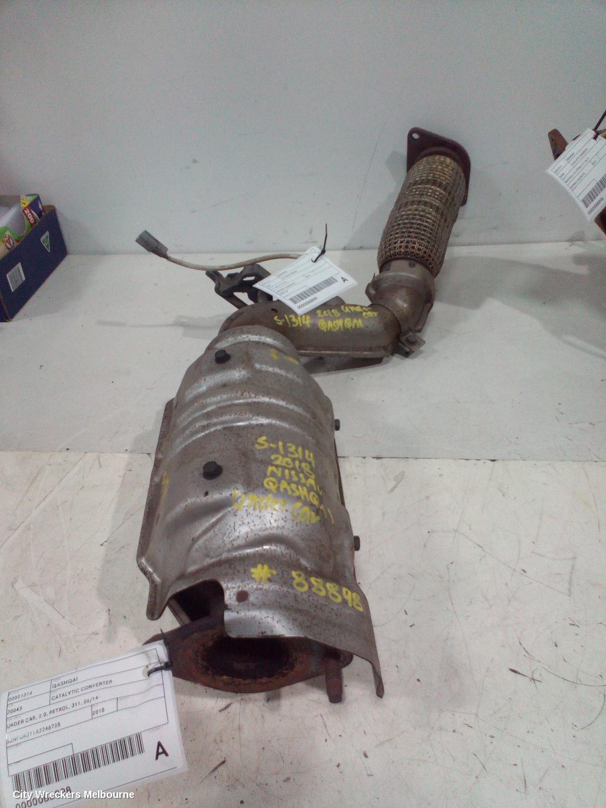 NISSAN QASHQAI 2018 Catalytic Converter