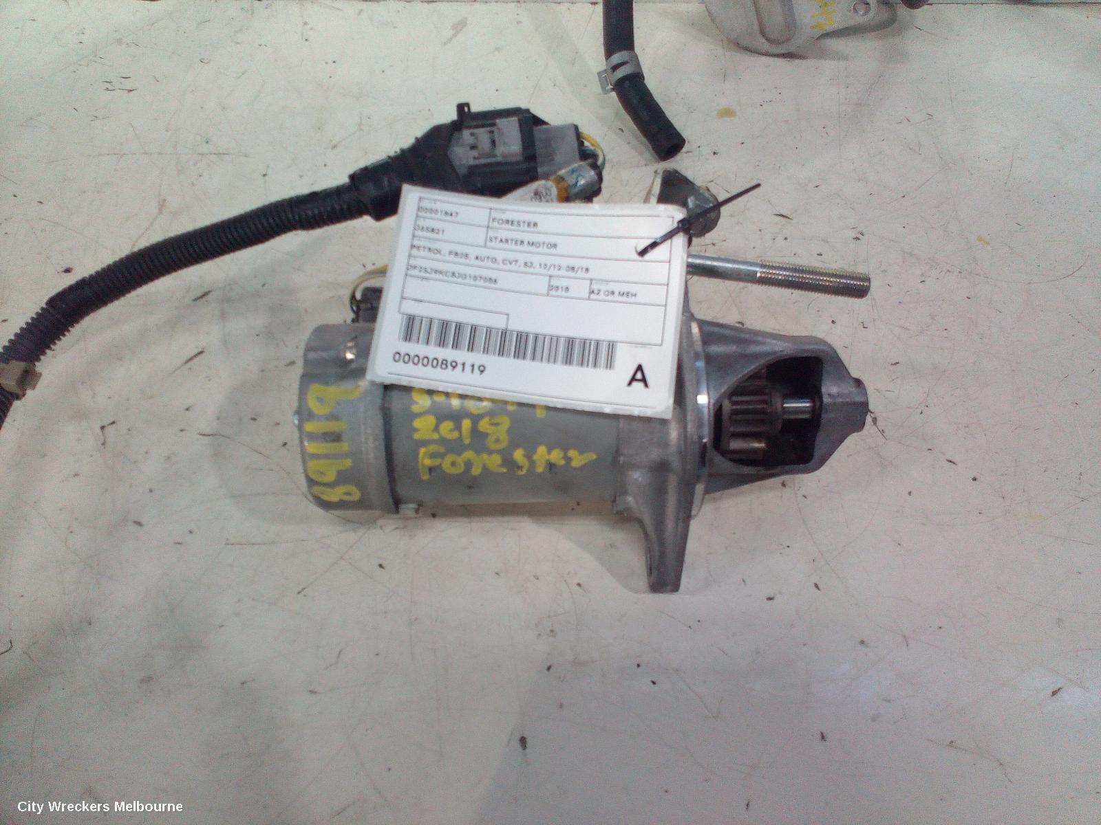SUBARU FORESTER 2018 Starter