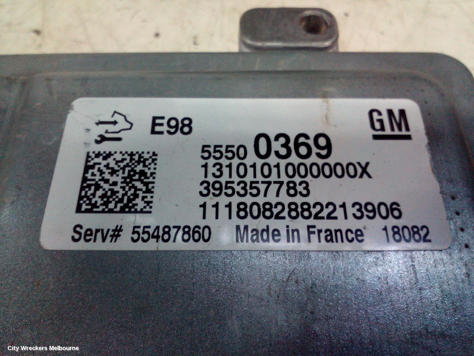 HOLDEN COLORADO 2019 Ecu