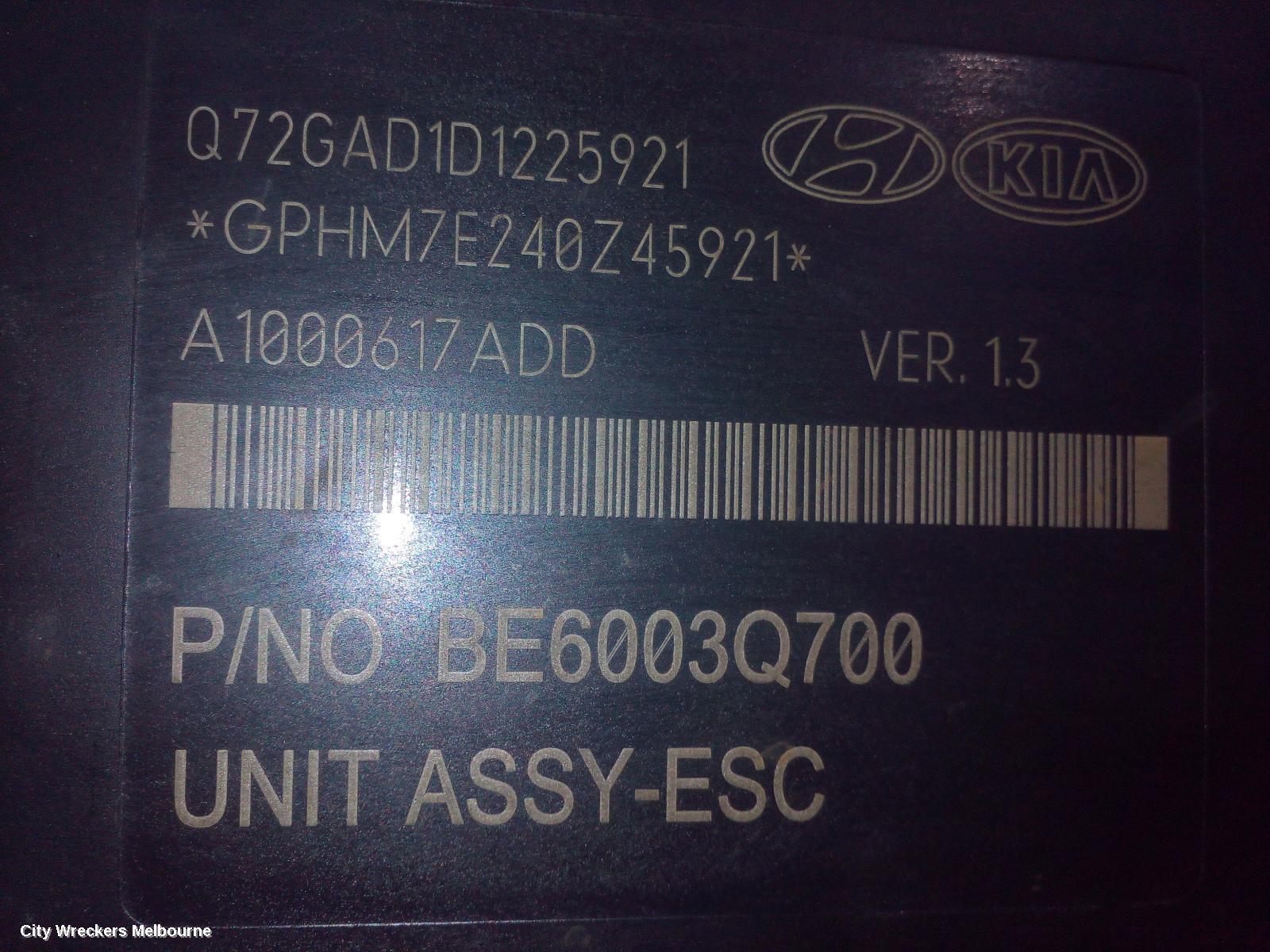 HYUNDAI ACCENT 2017 Abs Pump/Modulator