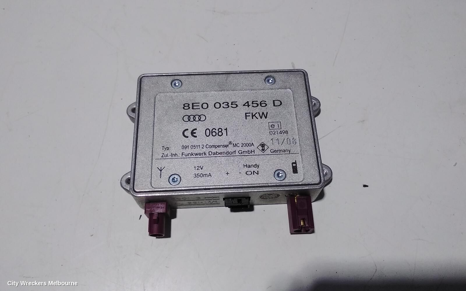 AUDI Q7, 4L, 09/06-08/15, 8E0 035 456 D Amplifier Antenna Amplifier : 90227