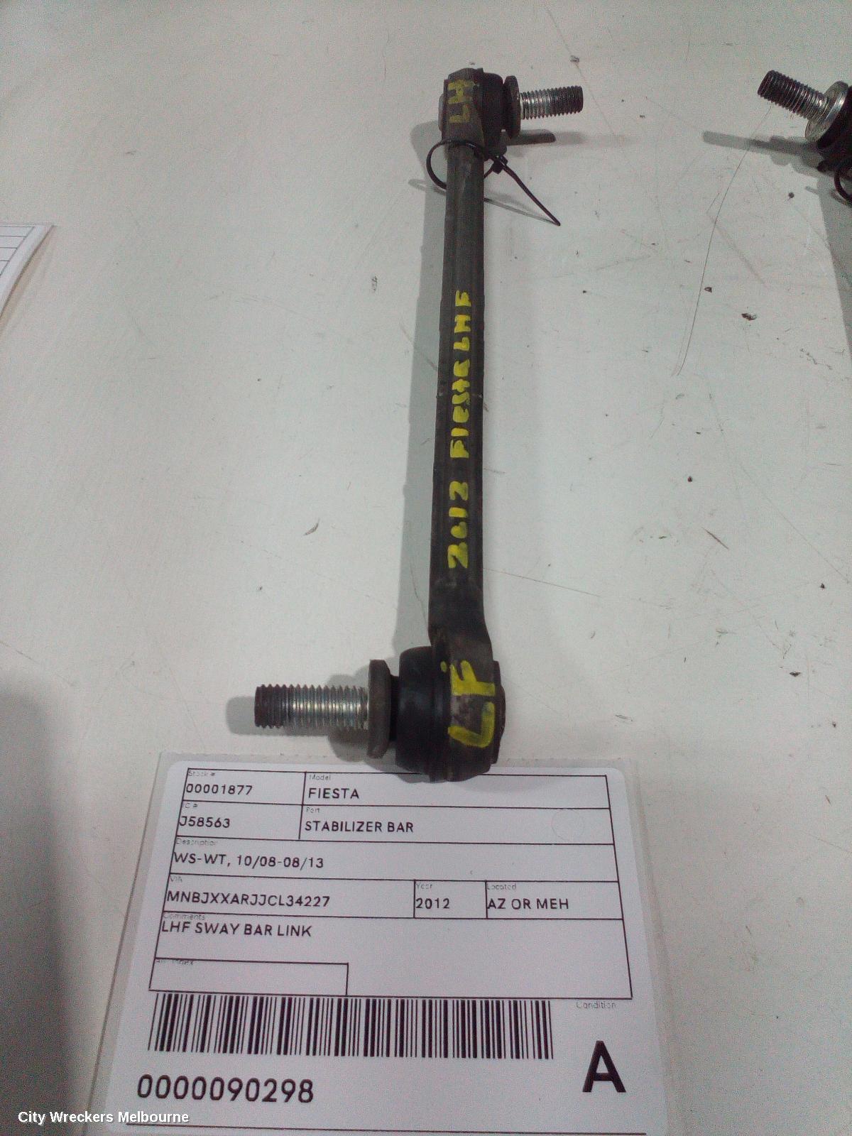 FORD FIESTA 2012 Stabiliser Bar