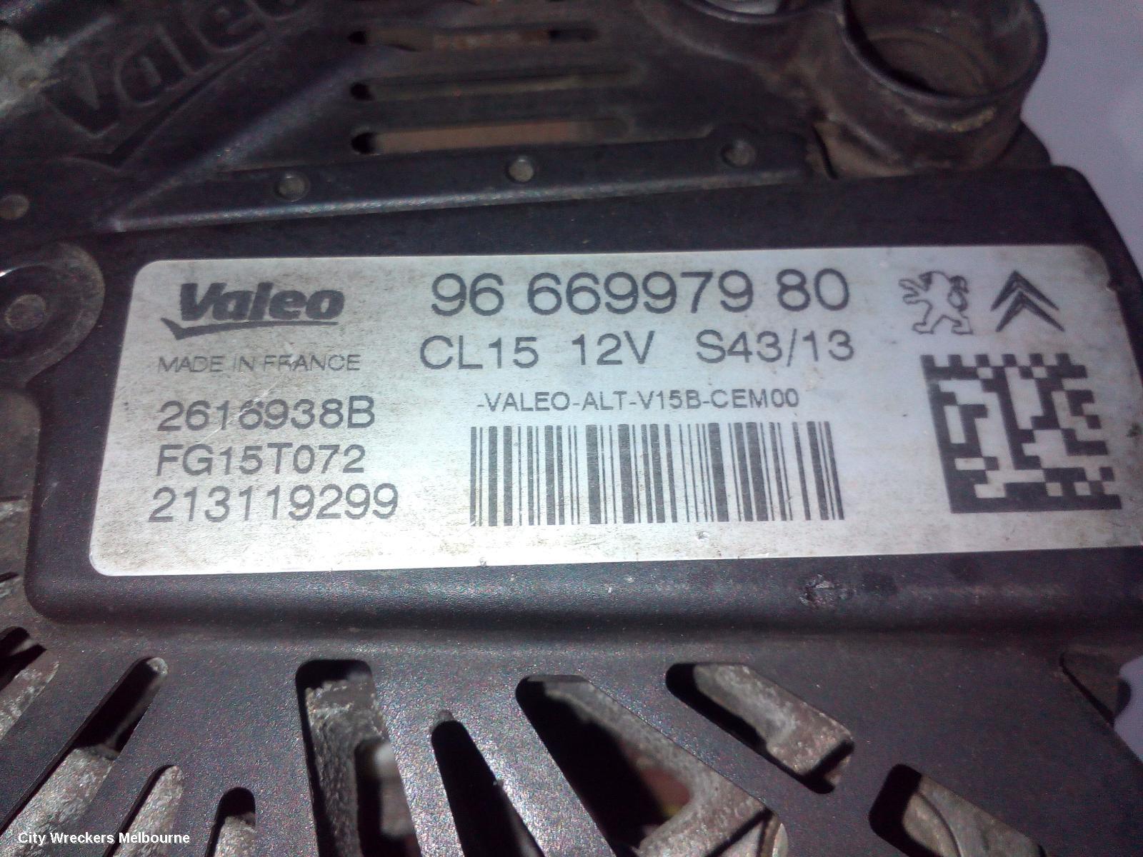 PEUGEOT 508 2014 Alternator