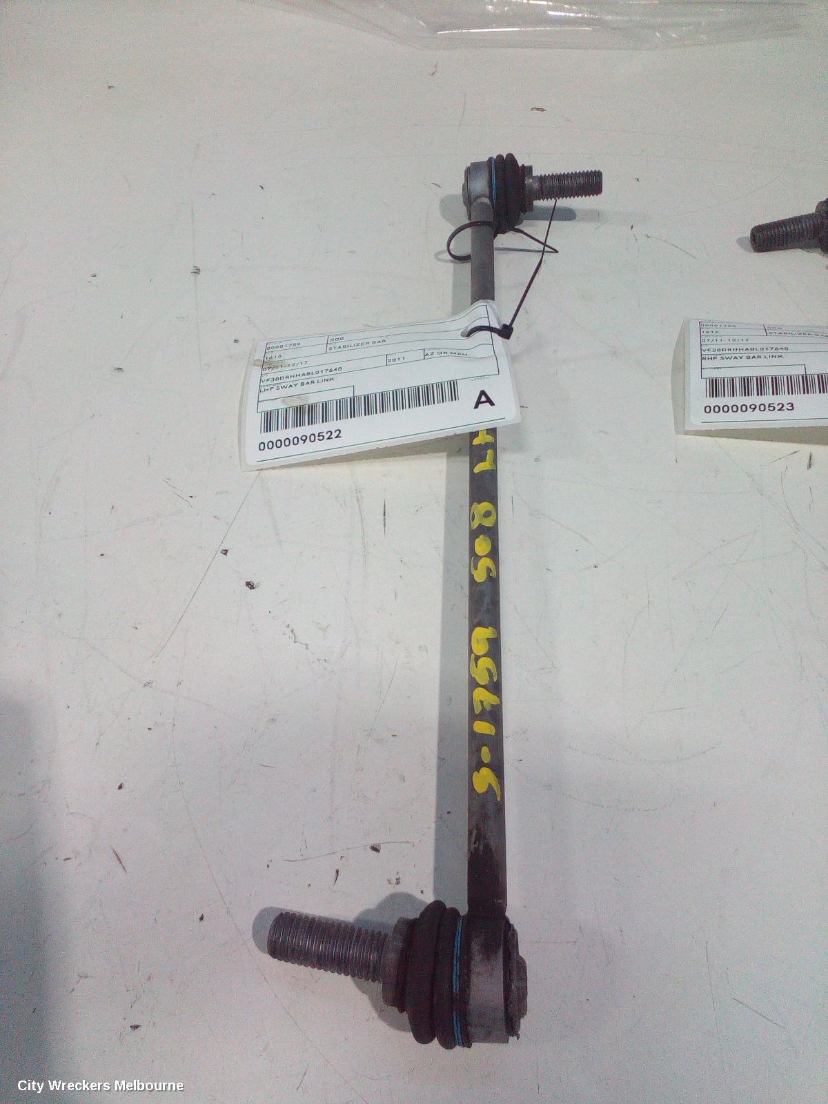 PEUGEOT 508 2011 Stabiliser Bar
