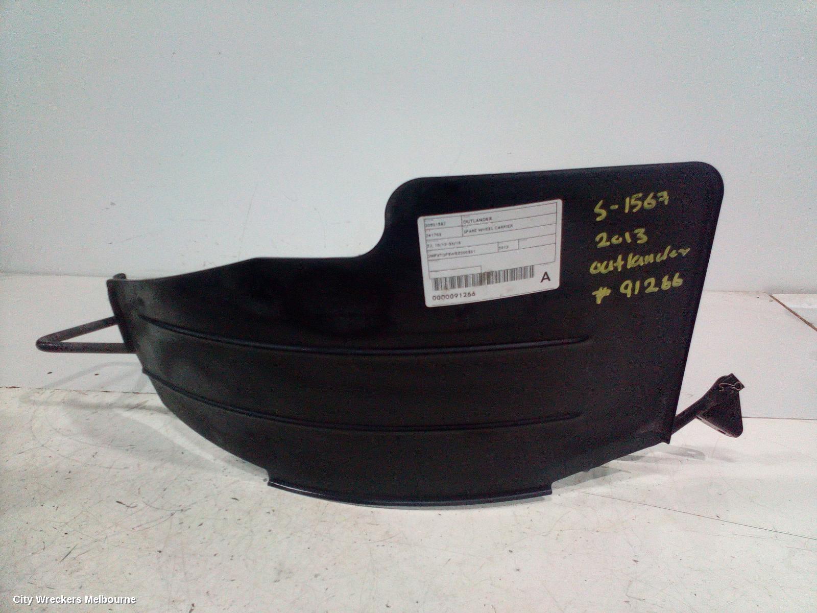 MITSUBISHI OUTLANDER 2013 Spare Wheel Carrier