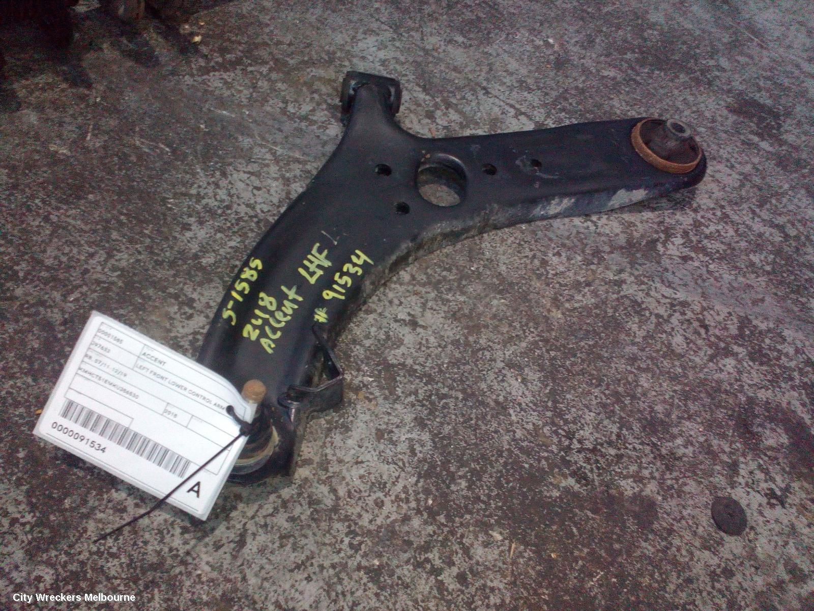 HYUNDAI ACCENT 2018 Left Front Lower Control Arm