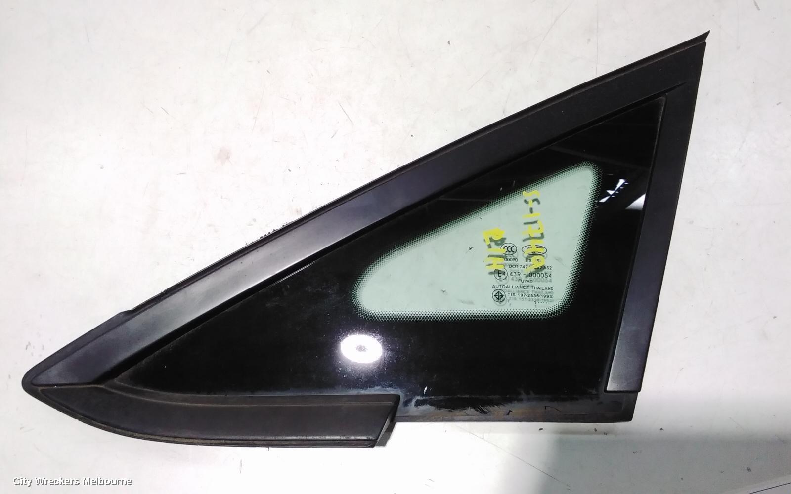 FORD FIESTA 2012 Left Front 1/4 Door Glass