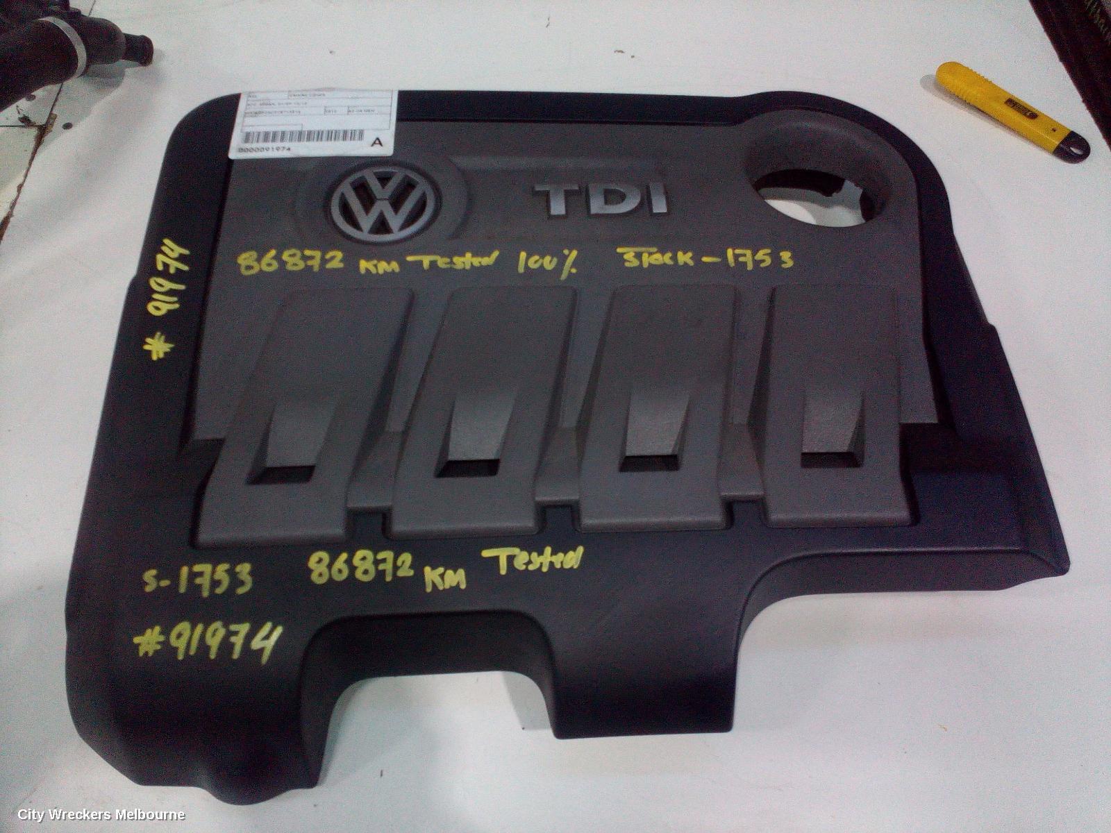 VOLKSWAGEN PASSAT 2012 Engine Cover