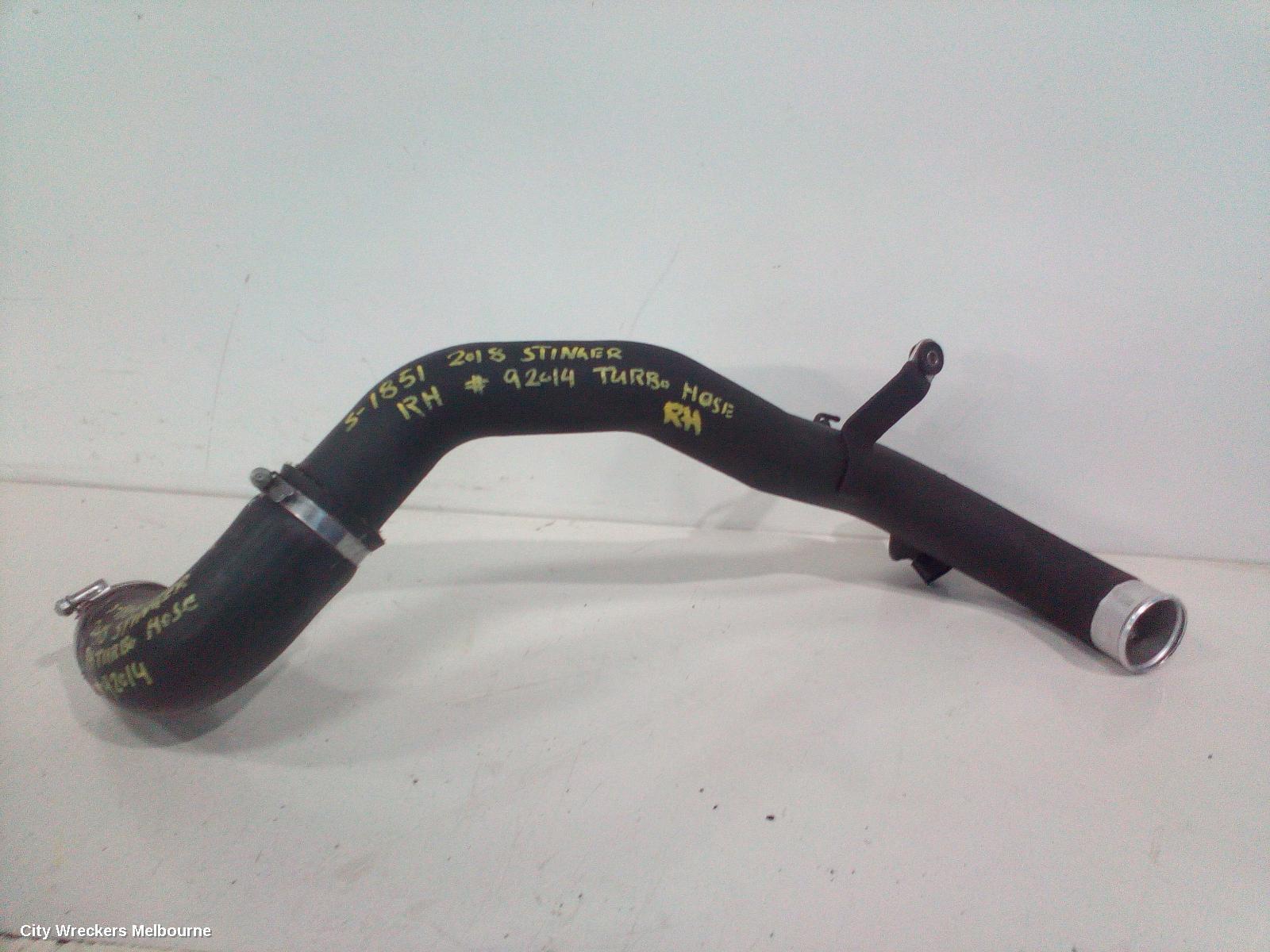 KIA STINGER, CK, 06/17-04/23, RH TURBO HOSE : 92014